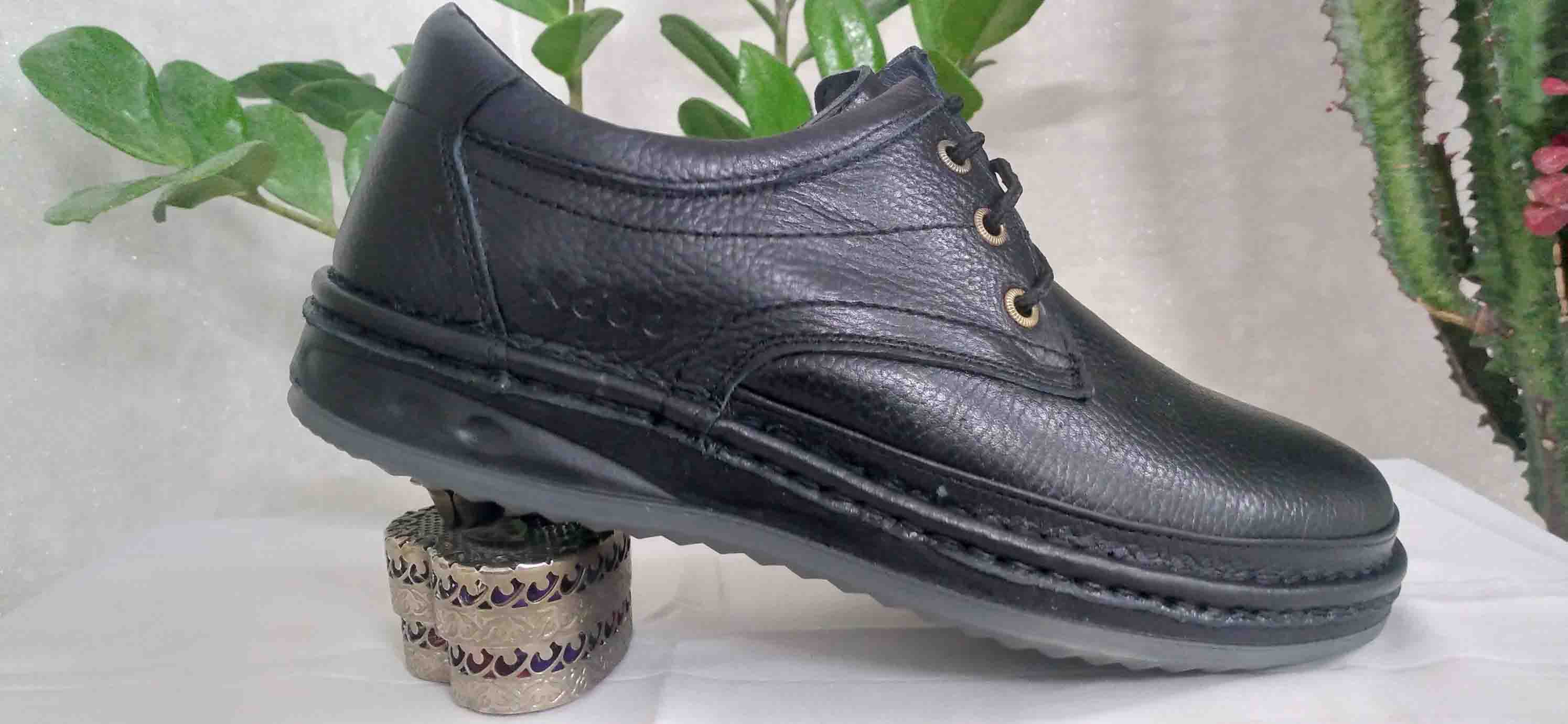 کلارک مردانه  تمام چرم نوبل تبریز بند دار کد 283