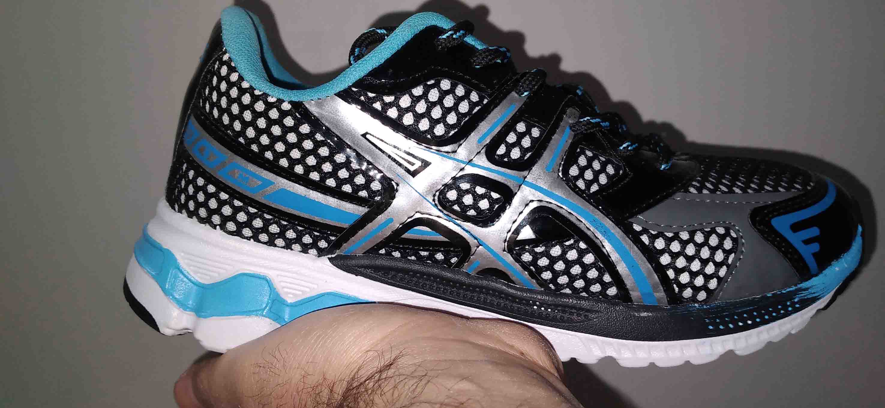 کتونی اسیکس مشکی طوسی کد 204