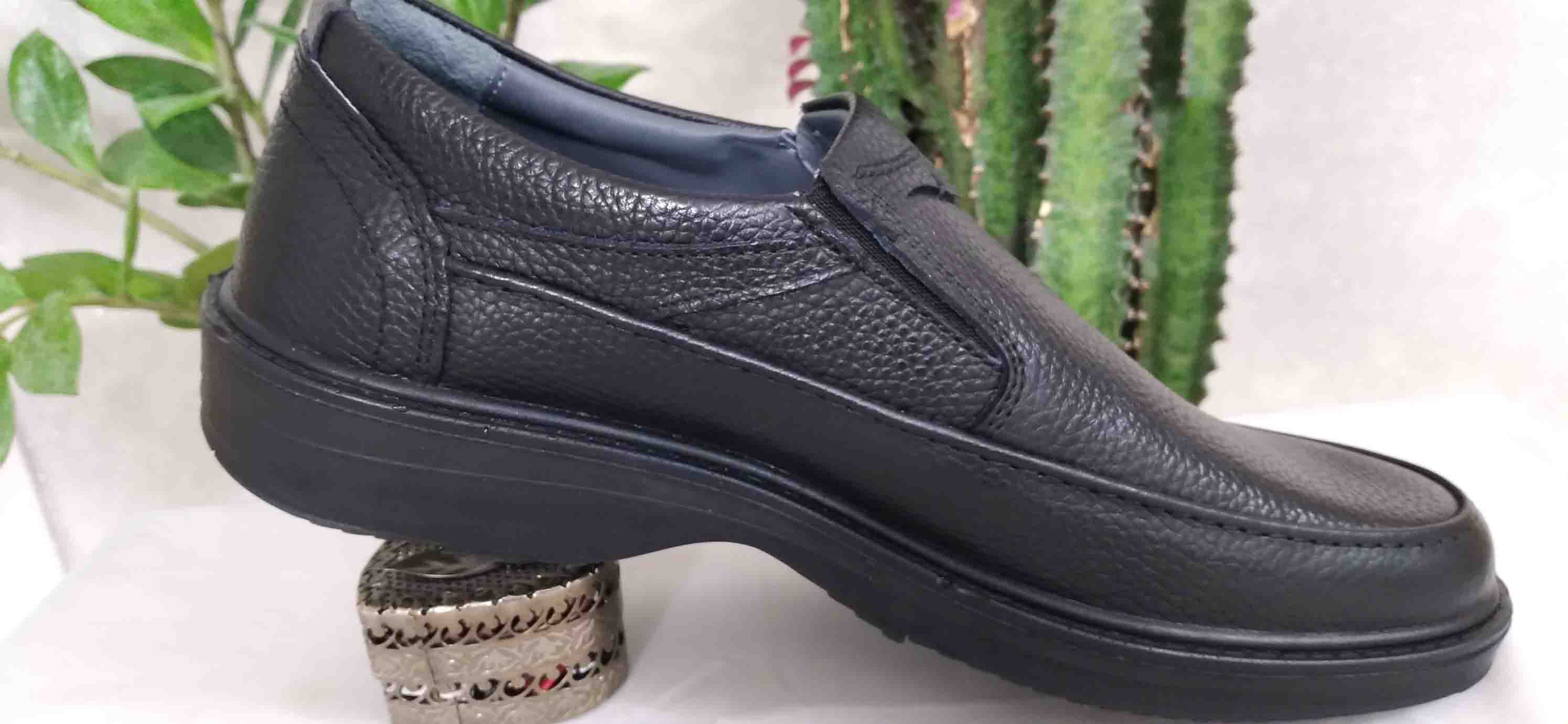 کفش چرمی مردانه بدون بند کورش کد289