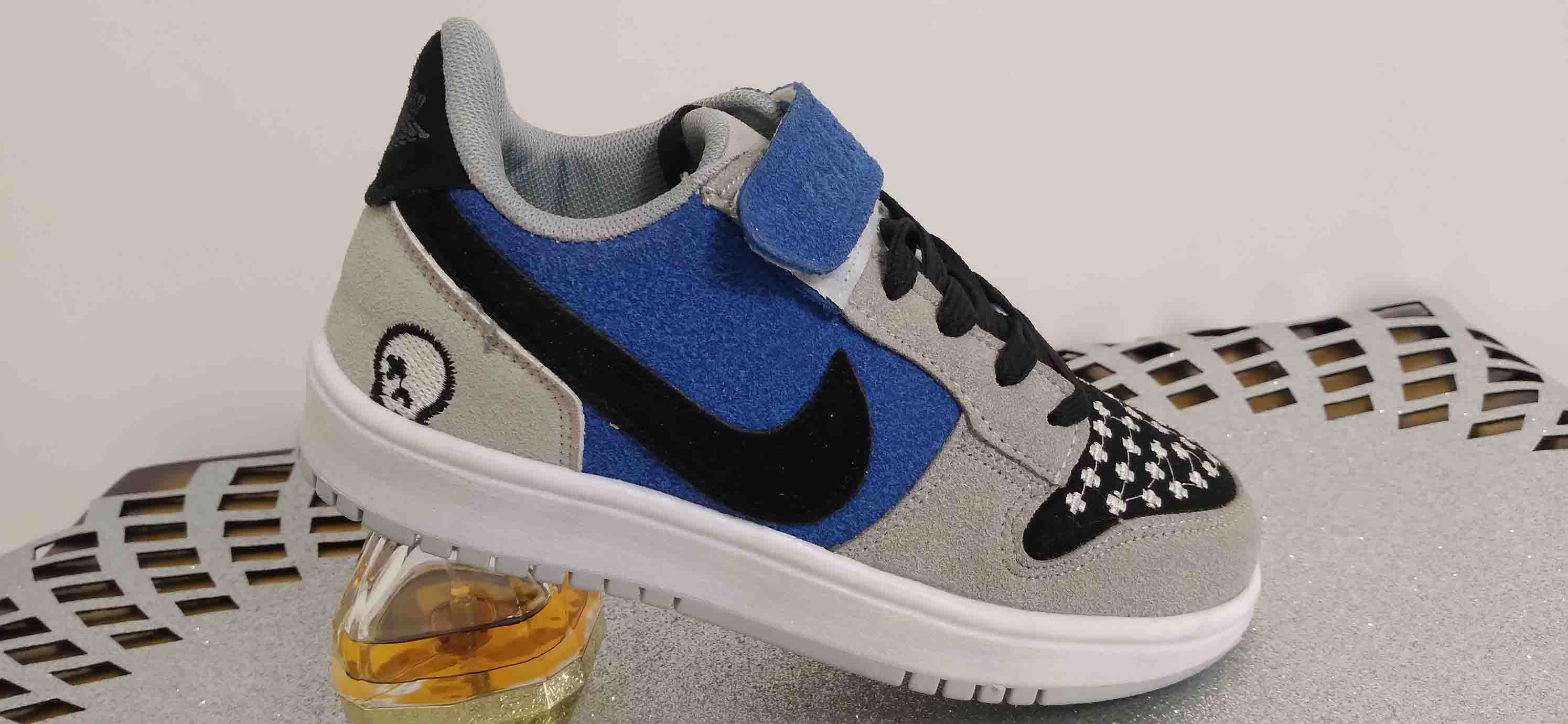 کتونی نایک جردن پسرانه آبی طوسی کد254